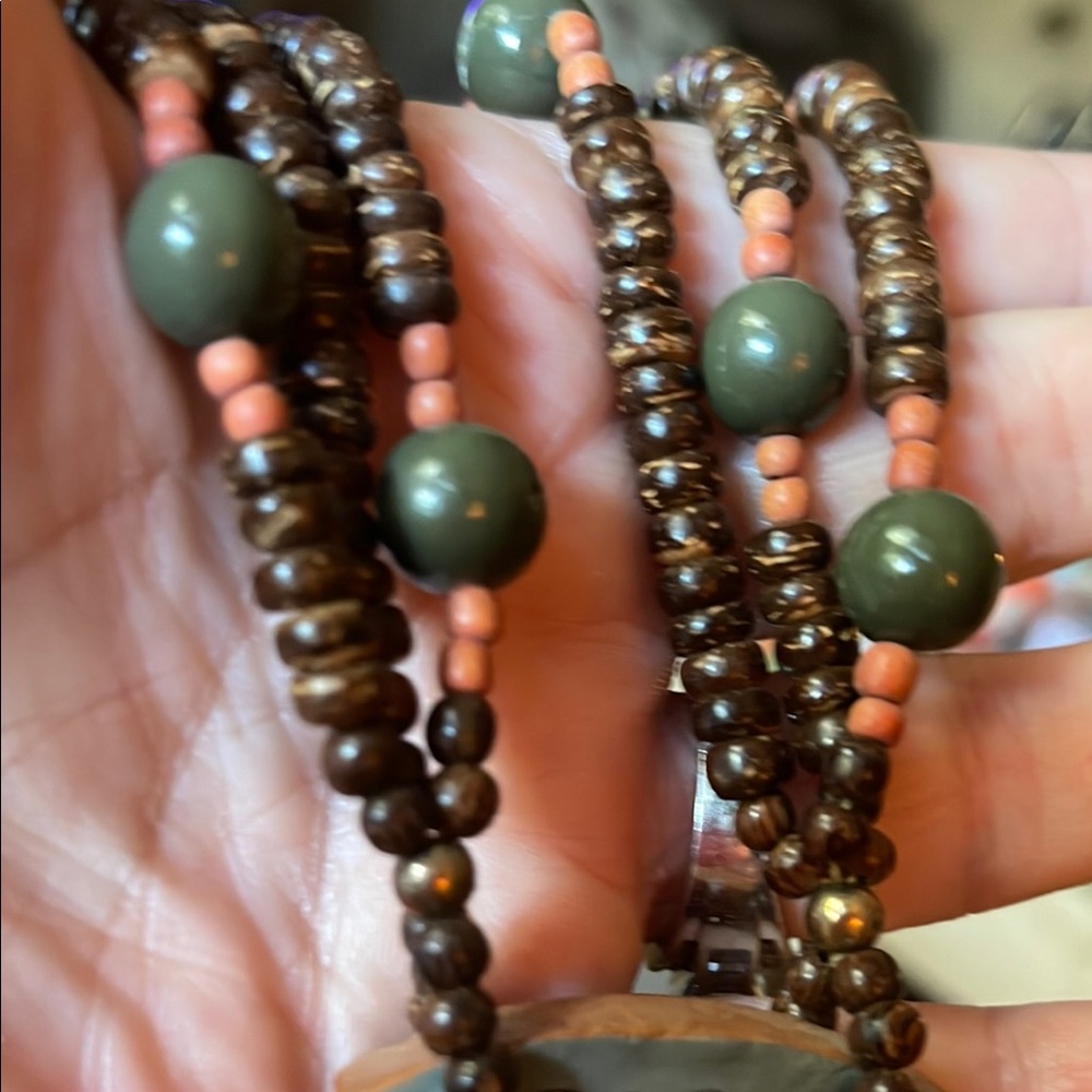 Handcrafted Tribal Mask Necklace - Picture 8 of 14